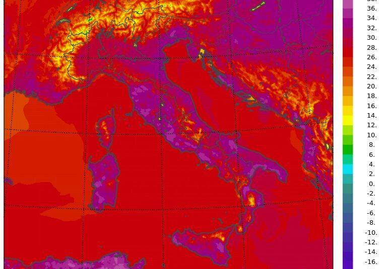 temperature massime 30 agosto