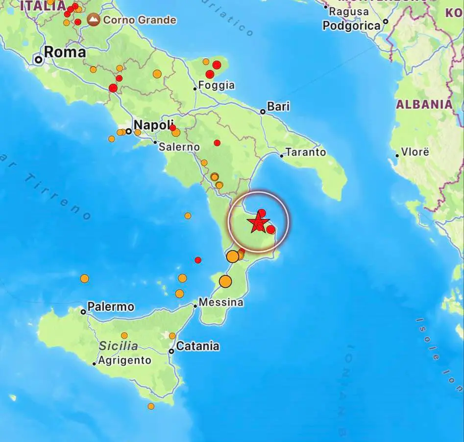terremoto calabria