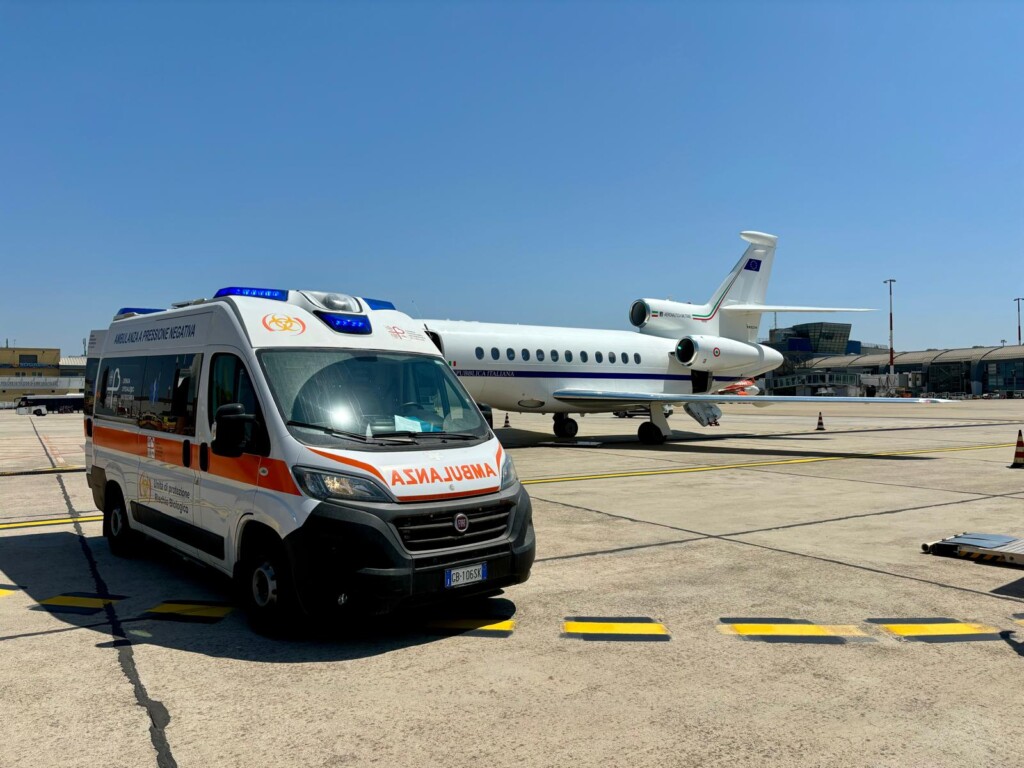 trasporto sanitario urgenza cagliari roma