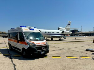 trasporto sanitario urgenza cagliari roma