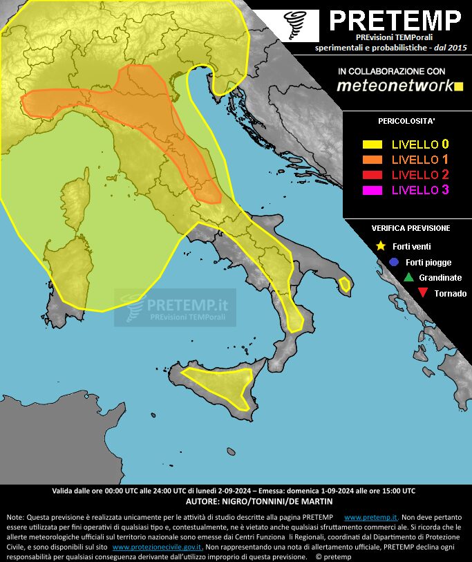 allerta meteo oggi 2 settembre