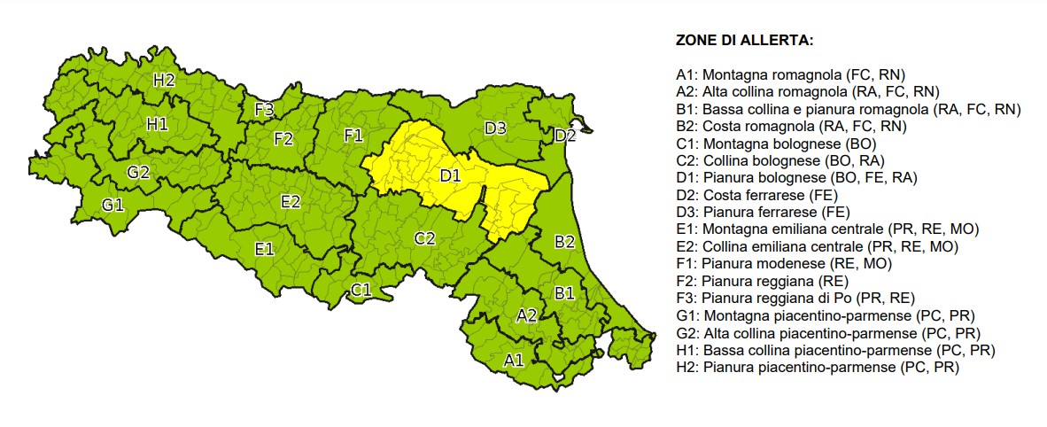 allerta meteo emilia romagna 25 settembre