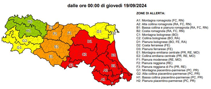 allerta meteo emilia romagna domani