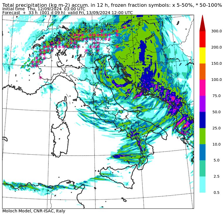 allerta meteo italia venerdì 13 settembre mattina