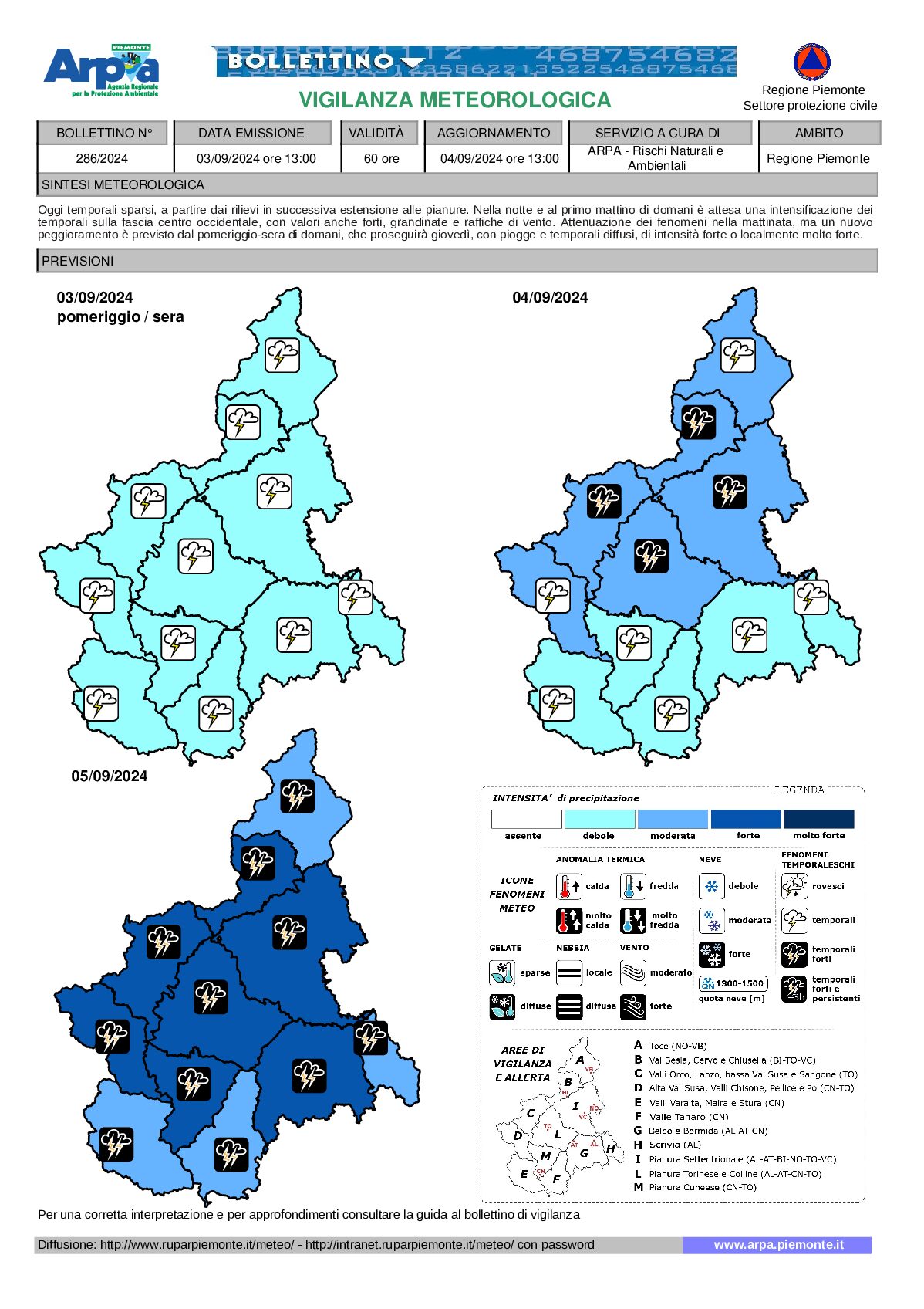 allerta meteo piemonte