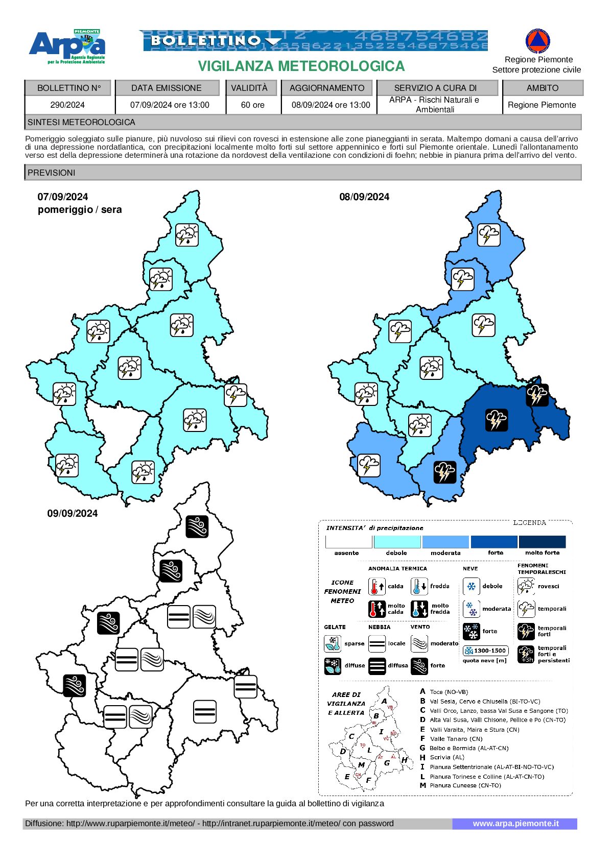 allerta meteo piemonte