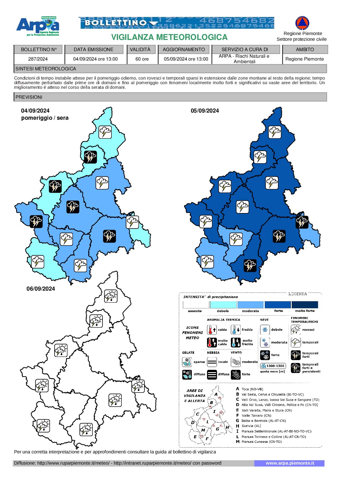 allerta meteo piemonte