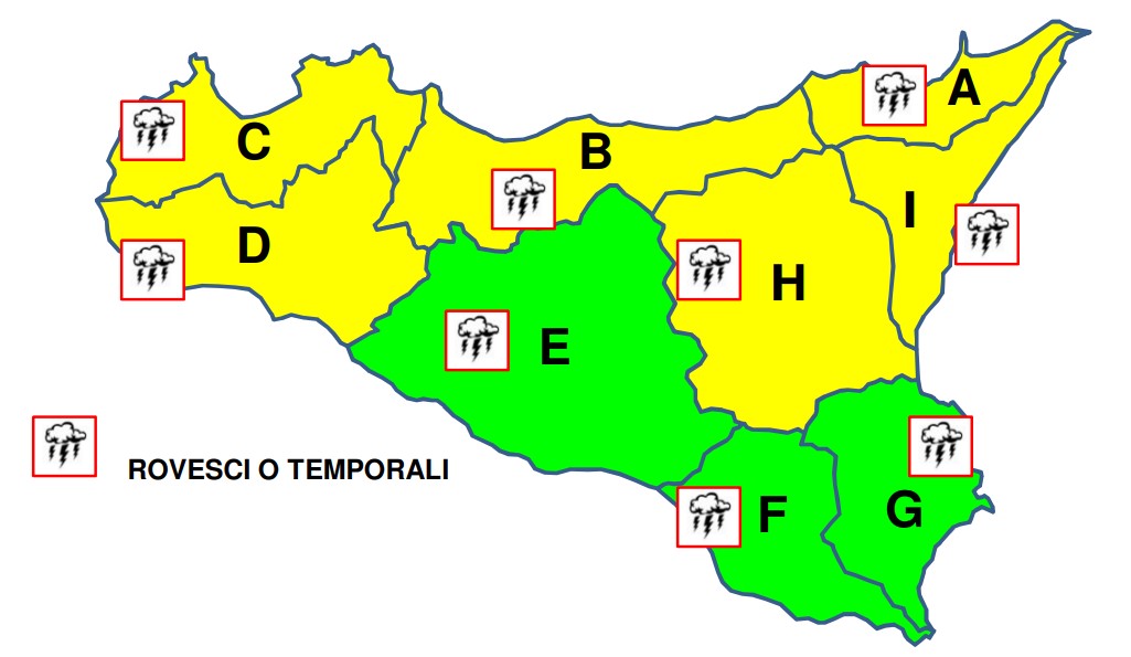 allerta meteo sicilia 22 settembre