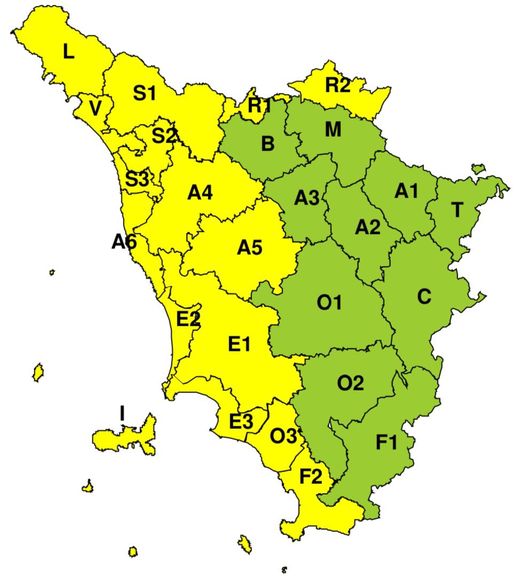allerta meteo toscana 23 settembre