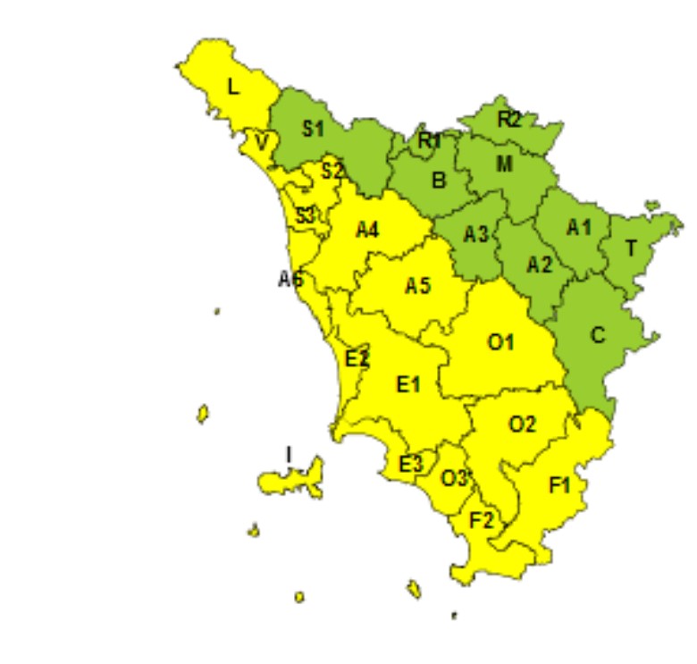 allerta meteo toscana 25 settembre