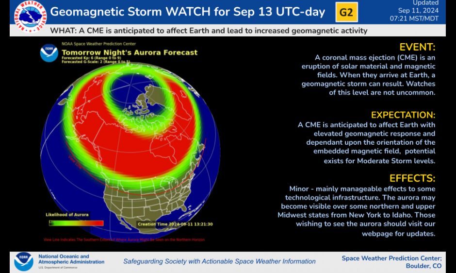 allerta tempesta geomagnetica