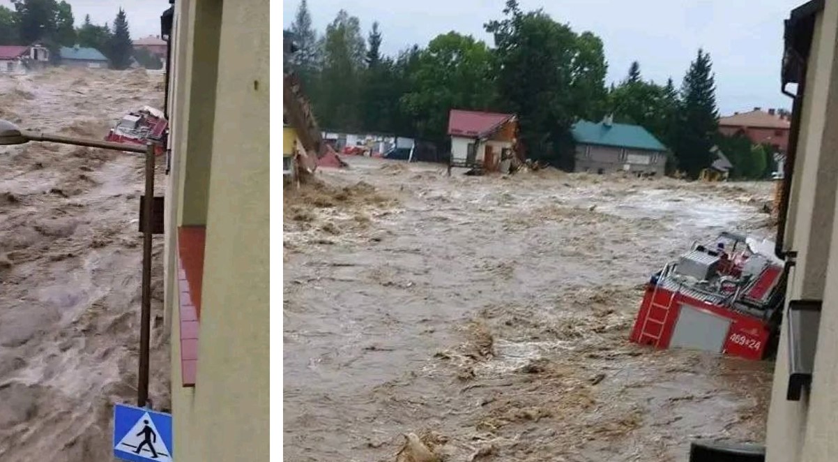 Maltempo, si rompe diga in Polonia: alluvione catastrofica a Stronie Śląskie | FOTO e VIDEO
