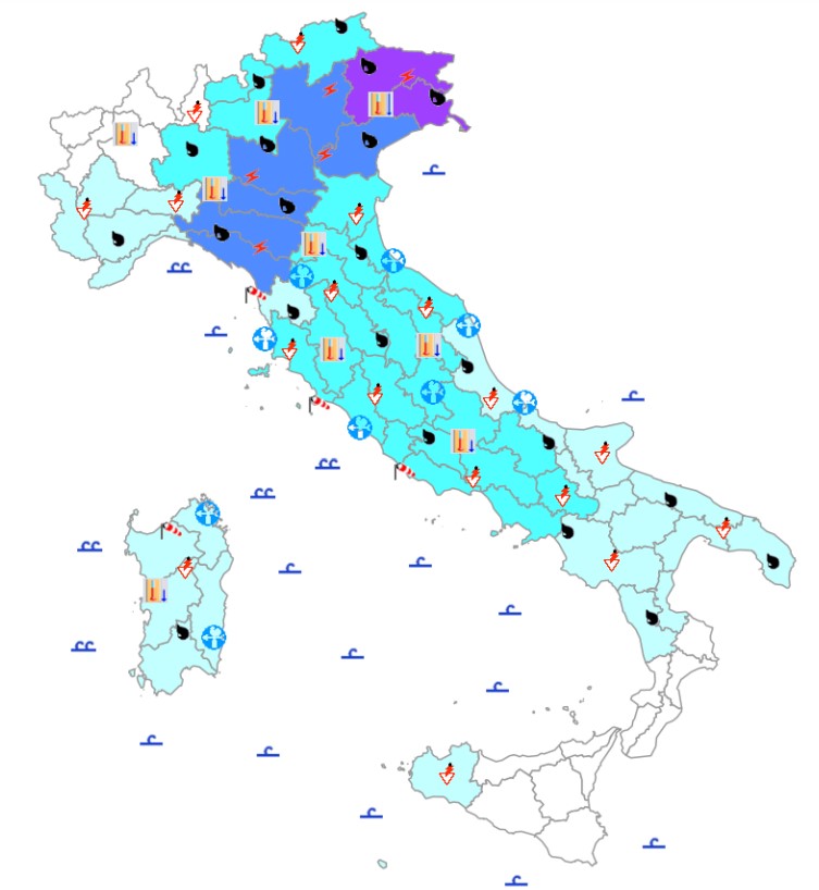 bollettino meteo protezione civile 12 settembre
