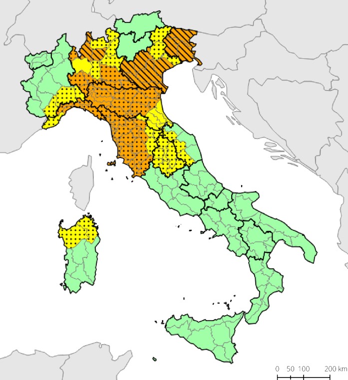 bollettino meteo protezione civile 8 settembre