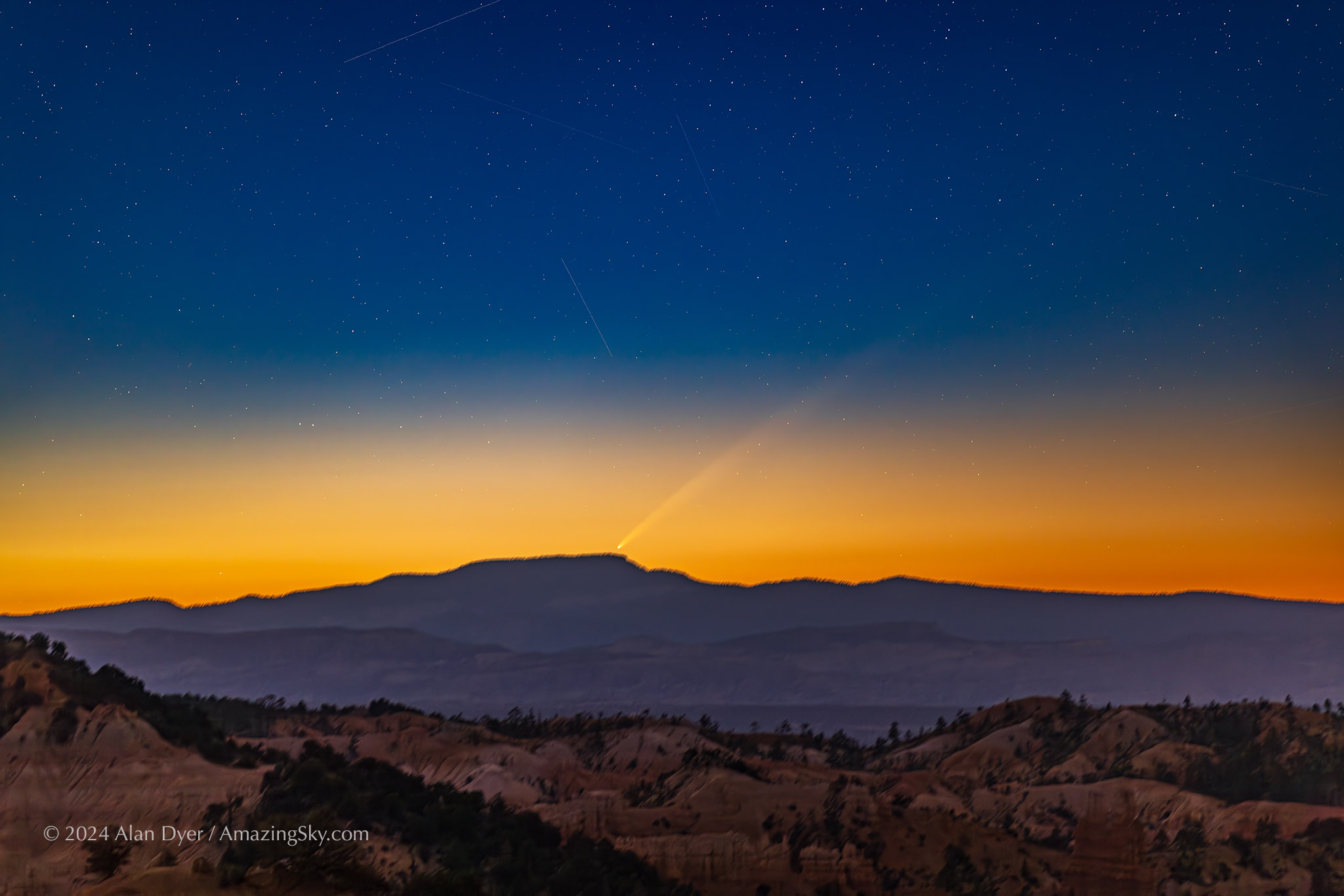 La cometa C2023 A3 Tsuchinshan-Atlas è sempre più luminosa: che spettacolo su Ragusa!
