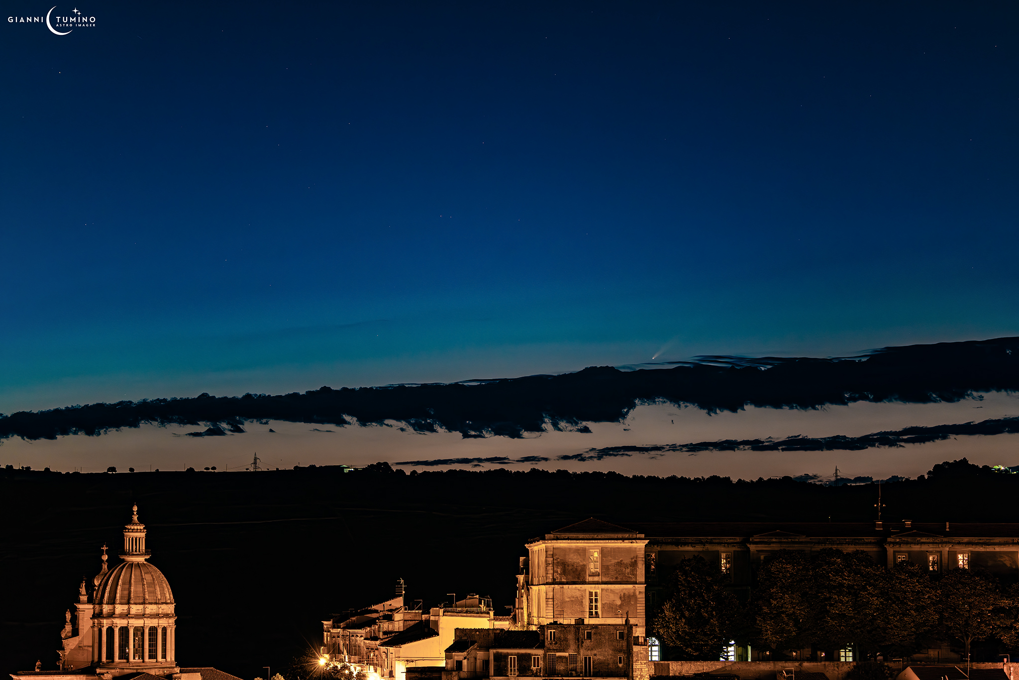 cometa C2023 A3 Tsuchinshan-Atlas Ragusa