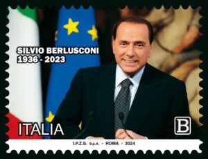 francobollo commemorativo silvio berlusconi
