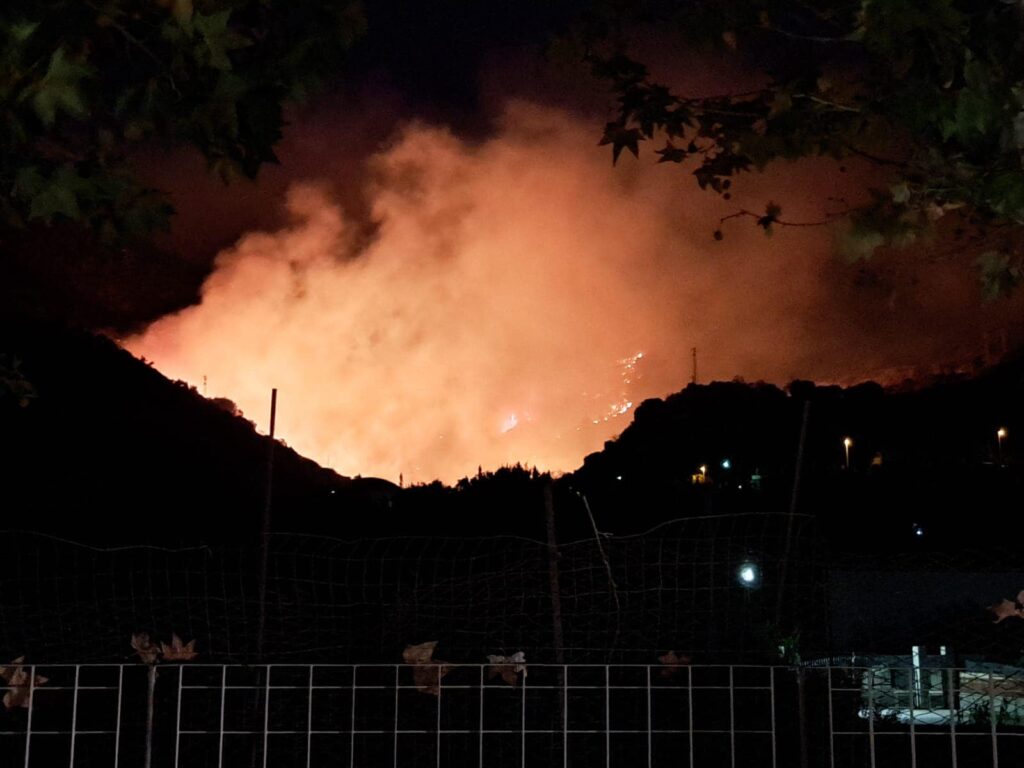 incendio palizzi marina calabria