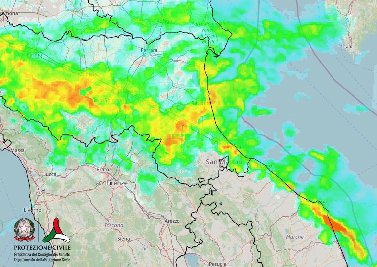 maltempo emilia romagna marche oggi