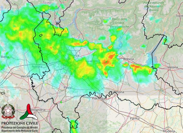 maltempo milano lombardia oggi
