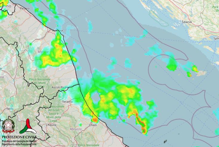 maltempo oggi medio adriatico