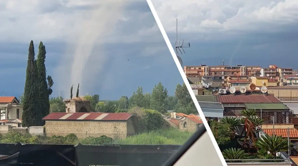 tornado teverola campania