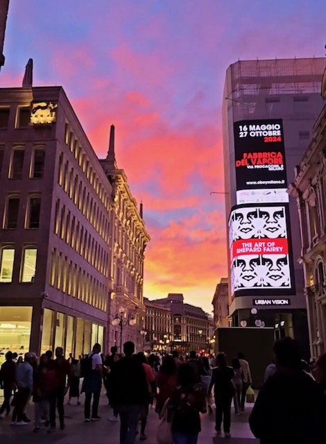 tramonto rosa milano
