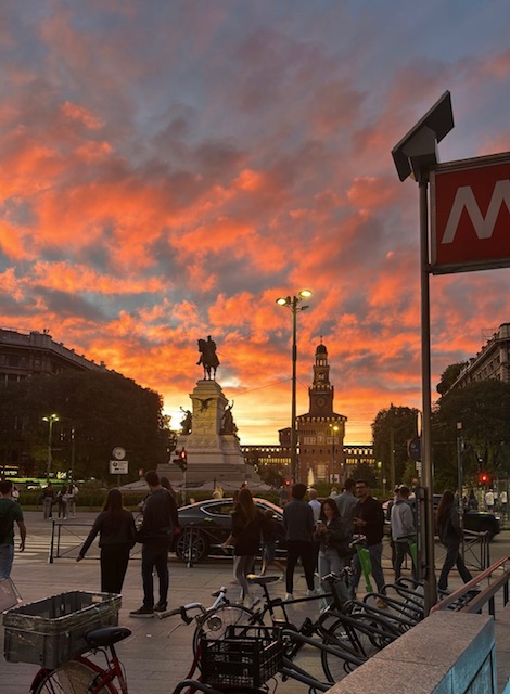 tramonto rosa milano