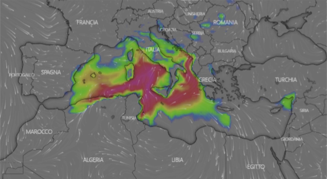 CAPE nel Mediterraneo