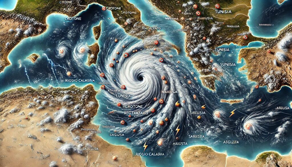 allerta meteo ciclone italia