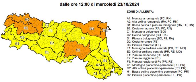 allerta meteo emilia romagna