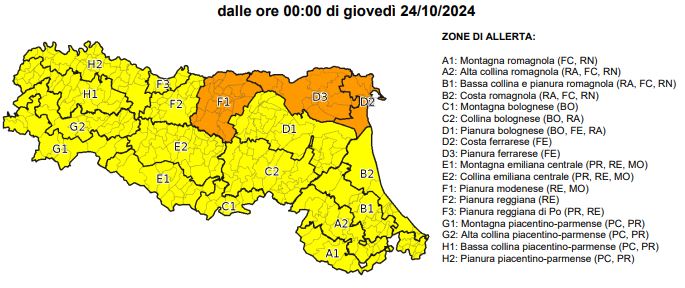 allerta meteo emilia romagna