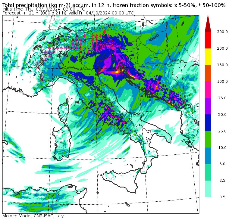 allerta meteo giovedì 3 ottobre 2024