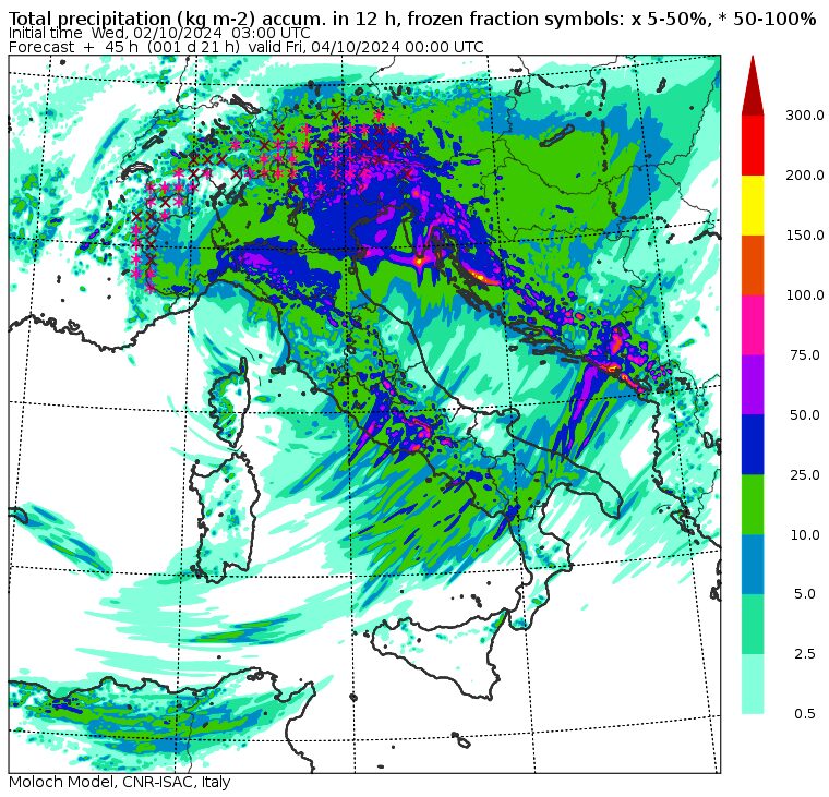allerta meteo giovedì 3 ottobre 2024 pomeriggio sera