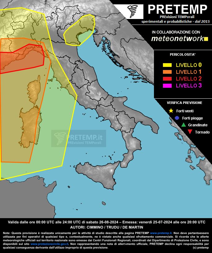 allerta meteo oggi