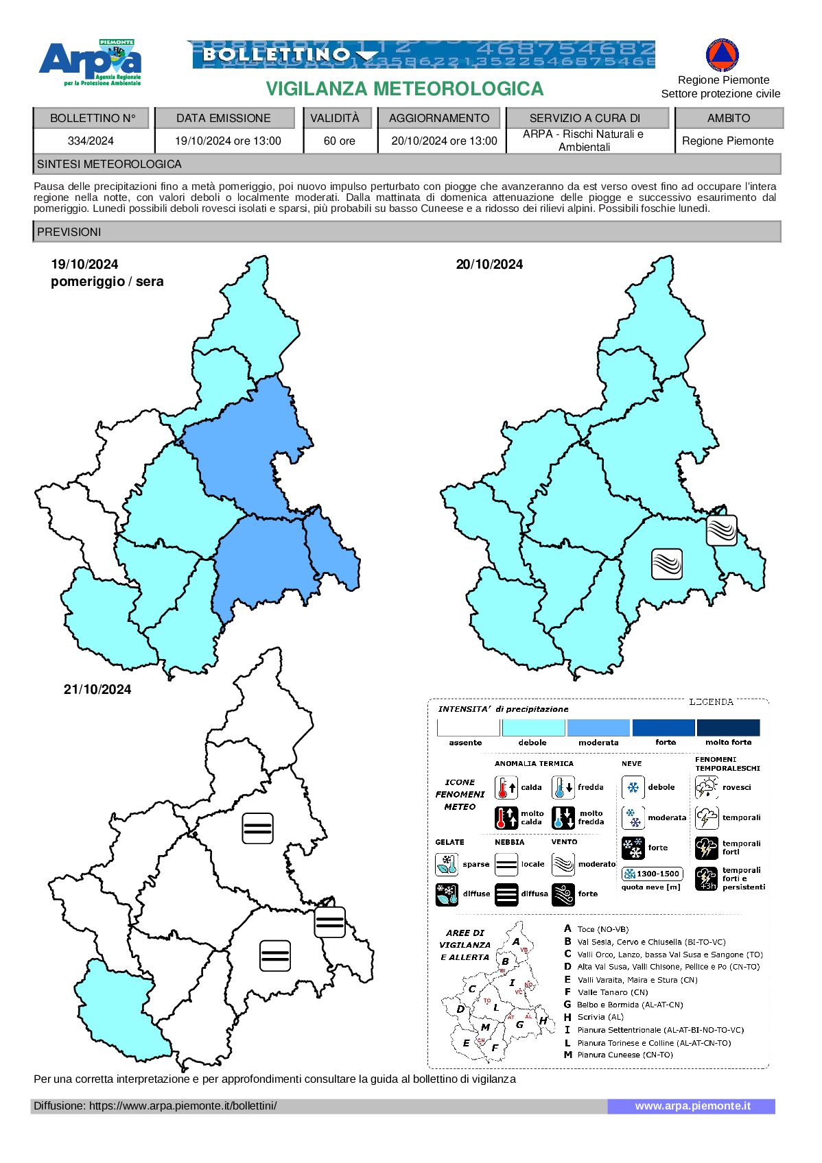 allerta meteo piemonte