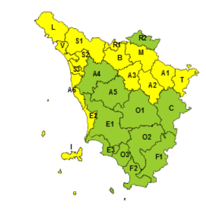 allerta meteo toscana 10 ottobre