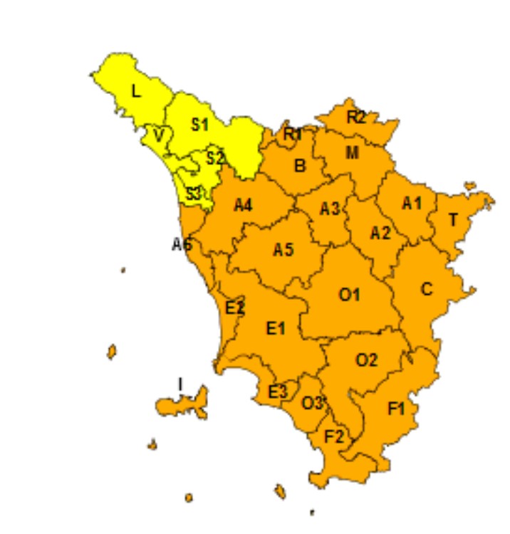 allerta meteo toscana 3 ottobre