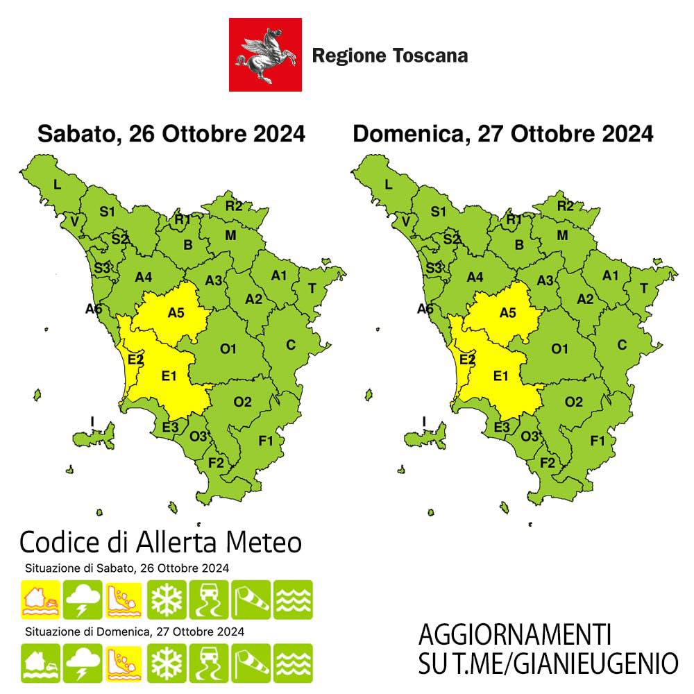 allerta meteo toscana