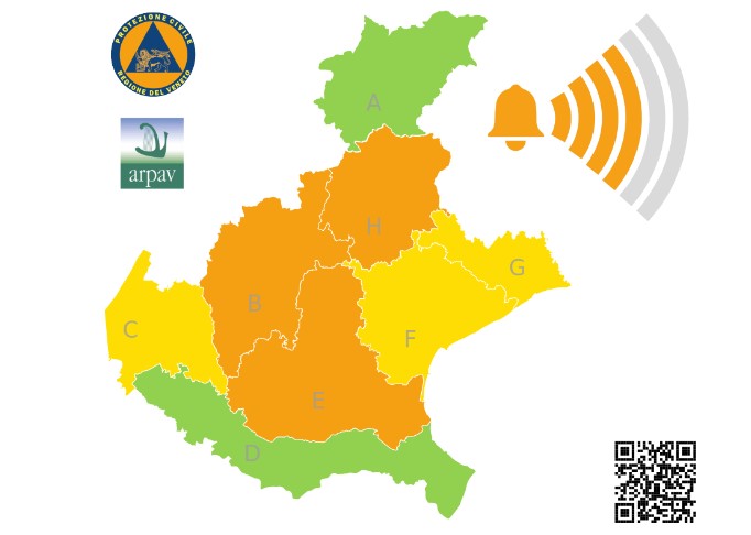 allerta meteo veneto 18 ottobre