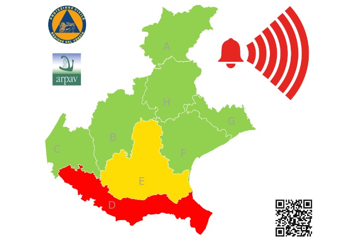 allerta meteo veneto 22-23 ottobre