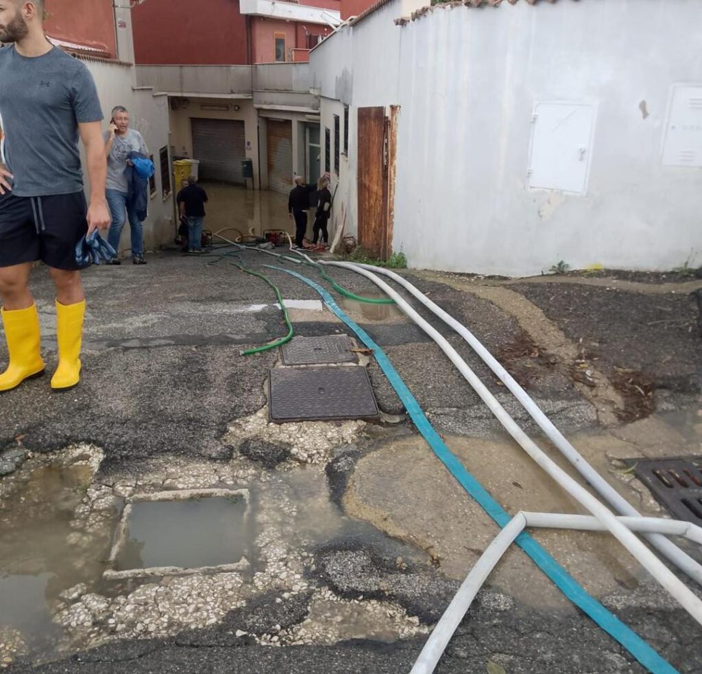 alluvione maltempo civitavecchia
