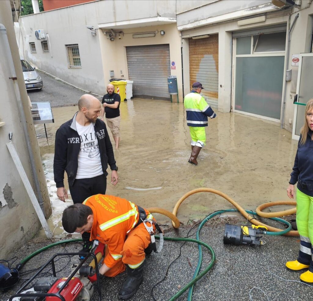 alluvione maltempo civitavecchia
