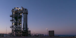 annullato lancio blue origin