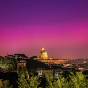 aurora boreale roma 11 ottobre 2024 foto di simone arrigoni (1)