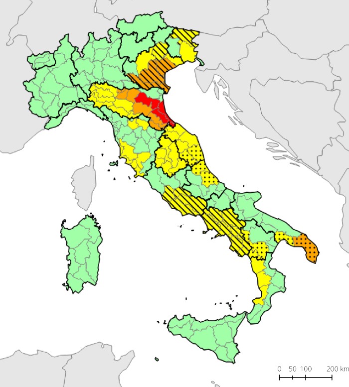 bollettino meteo protezione civile 4 ottobre