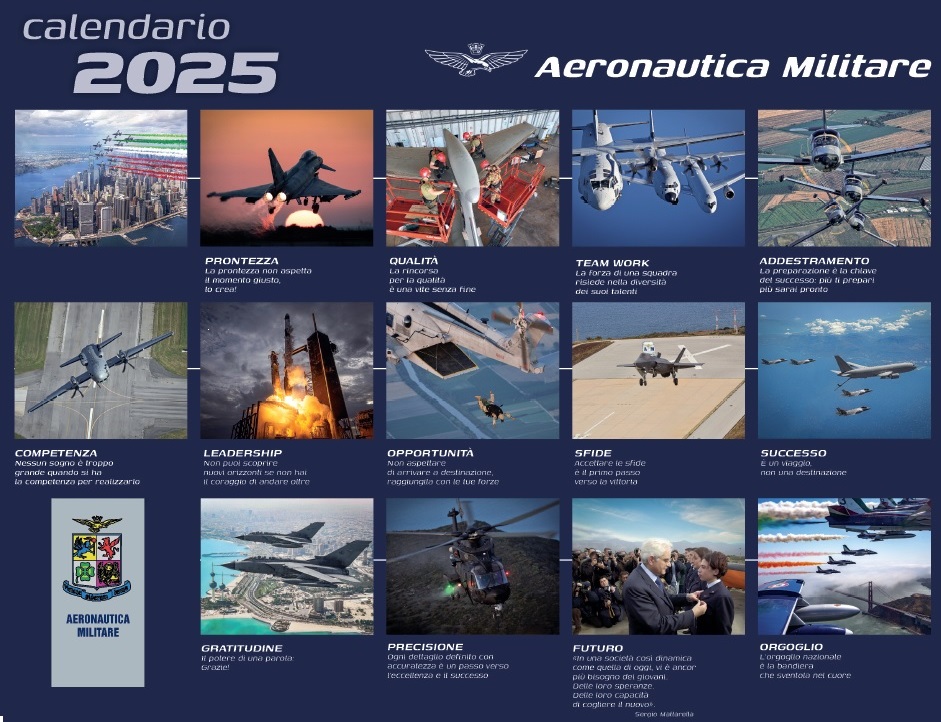 foto calendario aeronautica militare