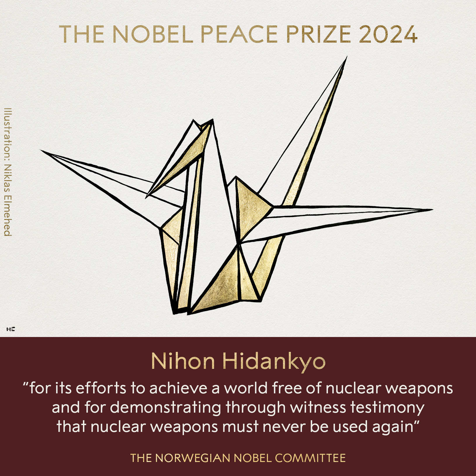 Premio Nobel per la Pace 2024 all’organizzazione antinucleare giapponese Nihon Hidankyo