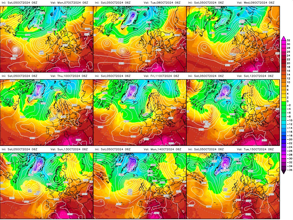previsioni meteo temperature ottobre 2024
