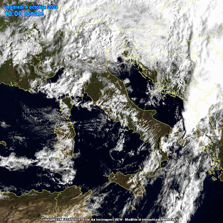satellite meteo italia 4 ottobre 2024